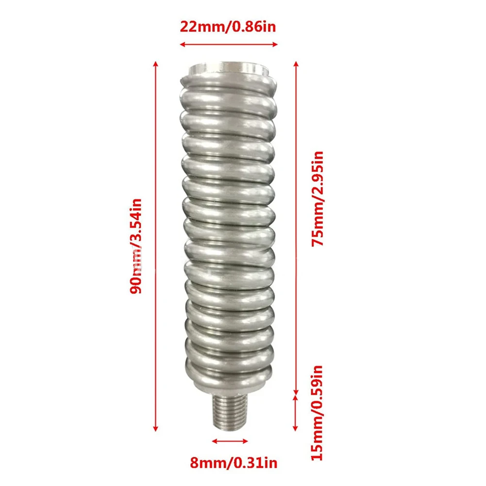 24 Thread SS-3H 3/8 In Mounting Screws Stainless Steel Replacement CB Radio Antenna With Spring Mount Test Meters Detectors