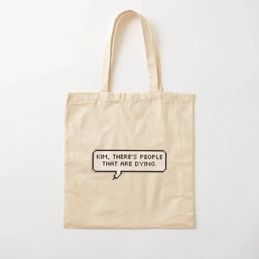 

Kim Tote Bag Women's handbag shopping bag logo cute pouch bag reusable grocery bags
