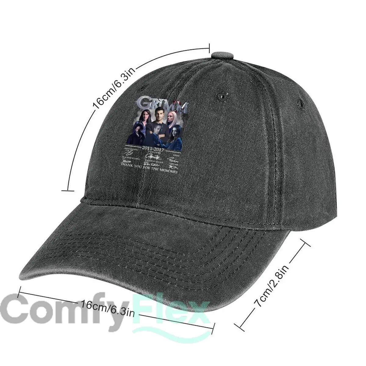 Grimm TV Show Fan Art Fashion Washed Baseball Cap Hat Outdoor Activities