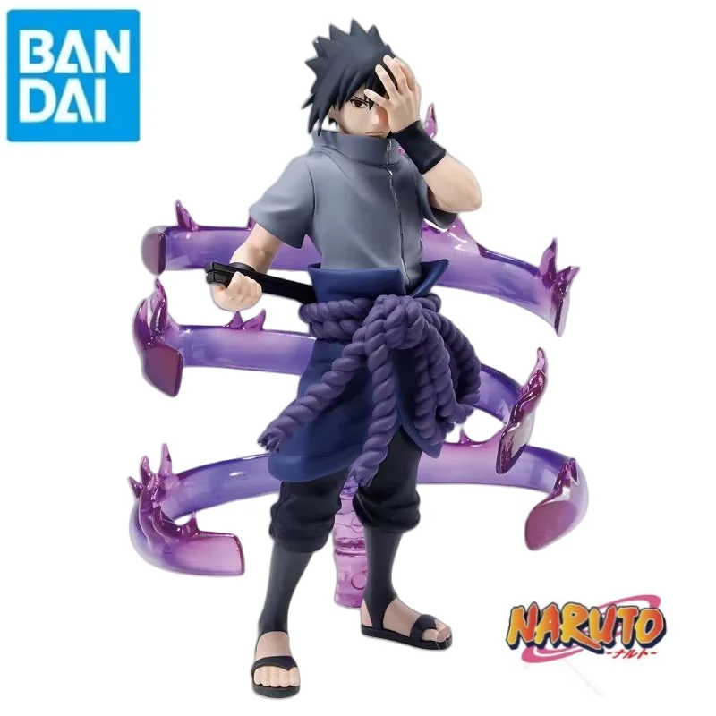 

В наличии Bandai Original Naruto Banpresto Uchiha Sasuke аниме товары модель фигурка украшения 100% натуральная оригинальная коробка