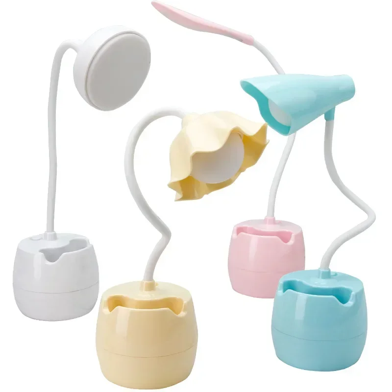 USB Eye Protection LED Desk Lamp Reading And Learning Night Light Student Dormitory Bedroom Learning Bedside Lamp
