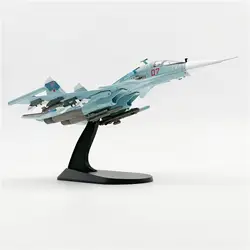 1/100 SU35 Diecast Plane Model Display Stand Exquisite Miniature Alloy Fighter for Home Living Room Office Shelf Ornaments