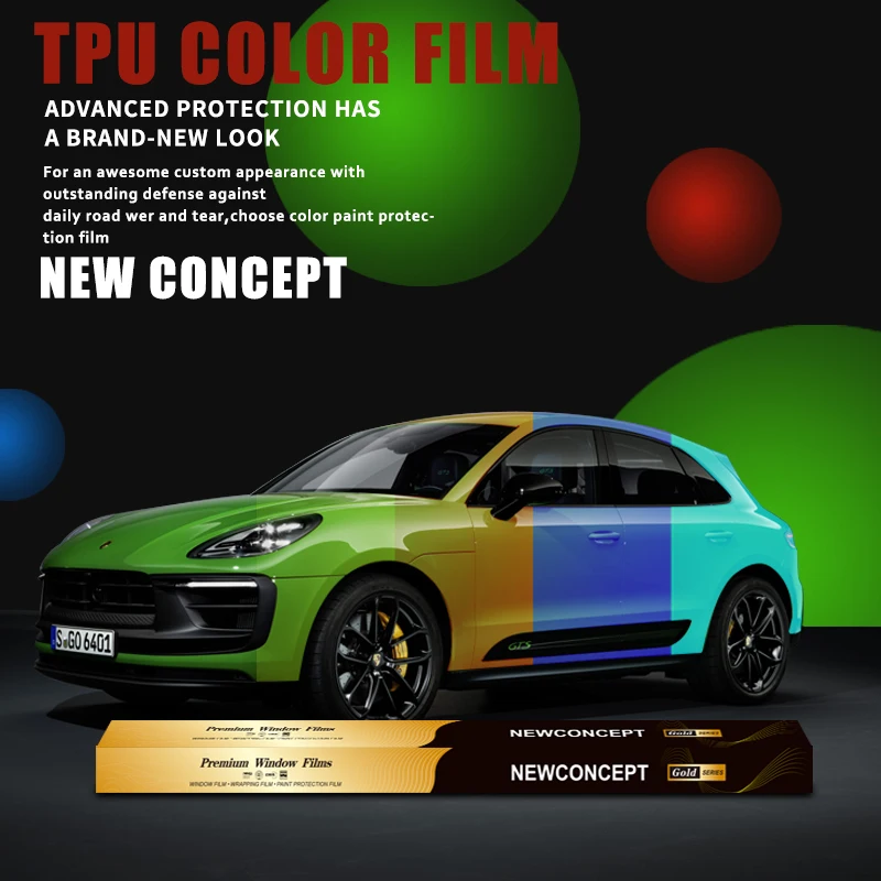 أعلى لامعة مشرق الفجر الأبيض اللون تغيير سيارة التفاف الذاتي الشفاء الذاتي لاصق بولي TPU سيارة التفاف الفينيل التفاف الفيلم للمركبة