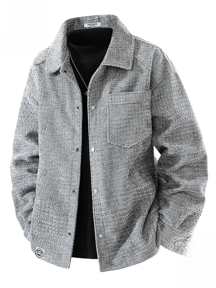 

PaulFrank Leisure Collar Men's Jaet Autumn Faion Loose Versatile Top Windproof Long Sve Casual Sle Youth ular Pol...