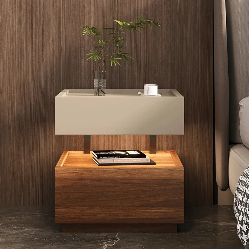 

Luxury Living Room Wooden Nightstands Bedroom Aesthetic Side Table Minimalist Organizer Mesas De Cabeceira Bedroom Furniture