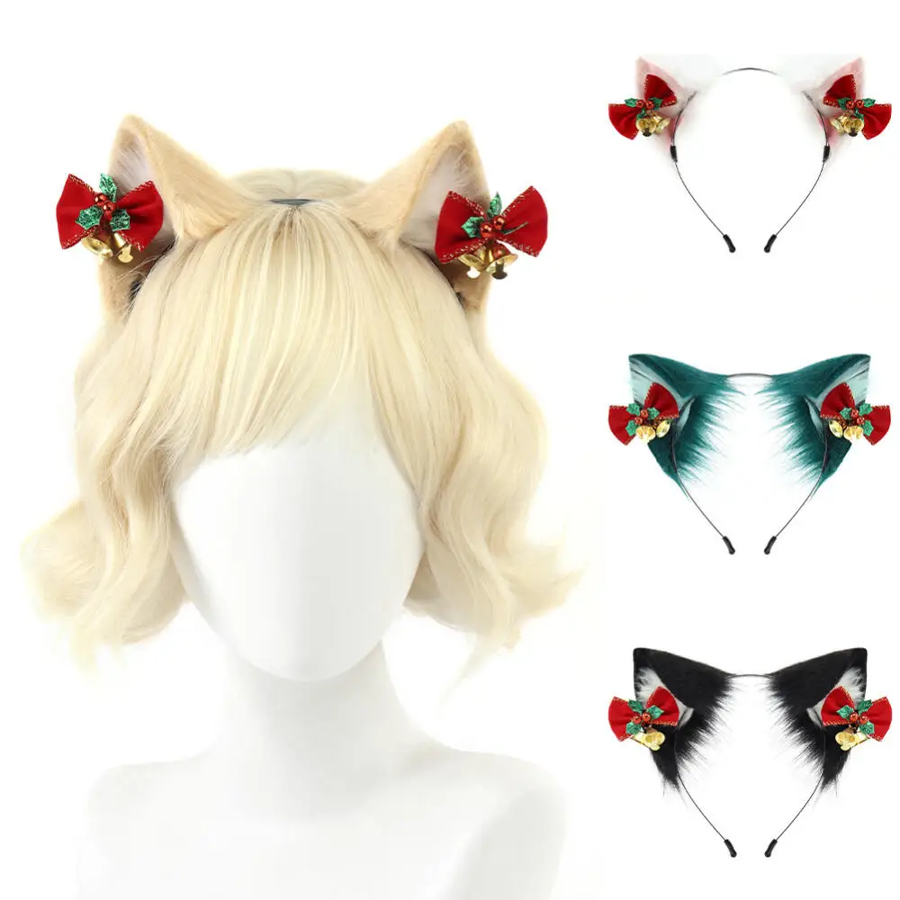 Cerceau de cheveux en peluche, fausses oreilles de chat, Simulation d'oreille d'animal, jolis accessoires pour cheveux, accessoires diffuss, bandeau Lolita