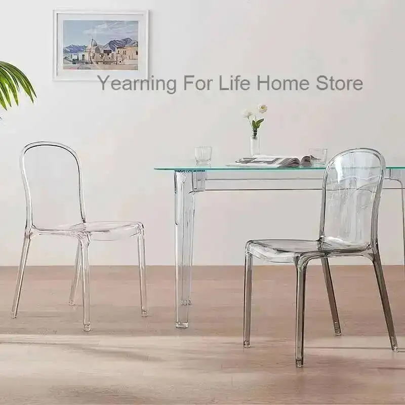 Transparent Throne Dining Nordic Chairs Luxury Modern Designer Dining Chairs Accent Comfortable Sillas Lounge Suite Furniture