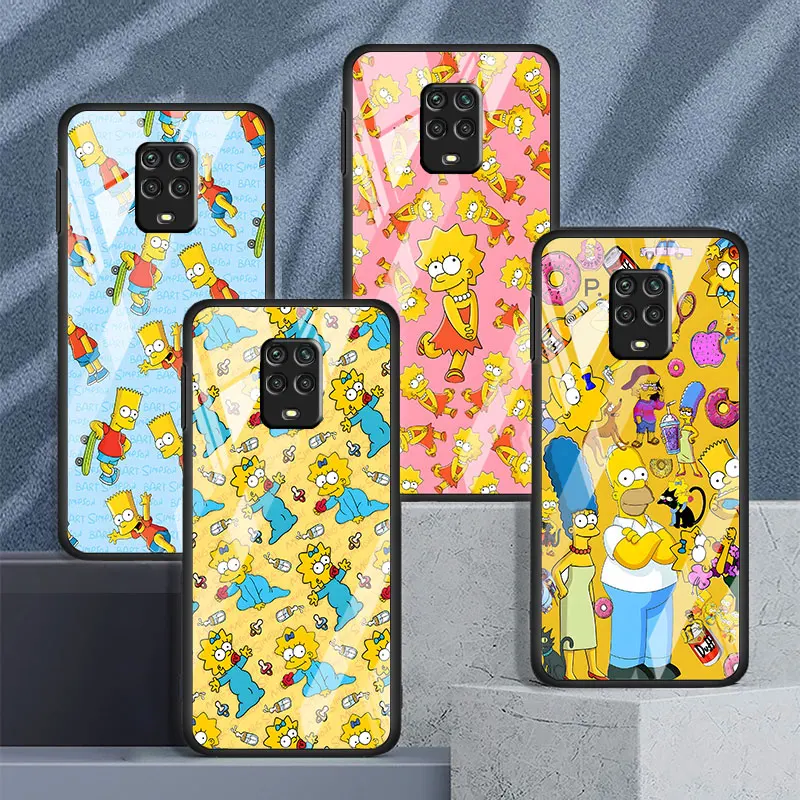 Phone Case for Xiaomi Redmi A7 A5 15 14C 13 14R 15C 12C 12 10X 10 9i 10C 9T 9A The Simpsons Collage Duff Tempered Glass Cover