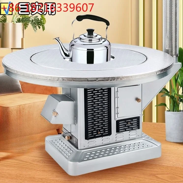 Firewood and coal dual-purpose gasifier energy-saving smokeless baking stove winter new household indoor