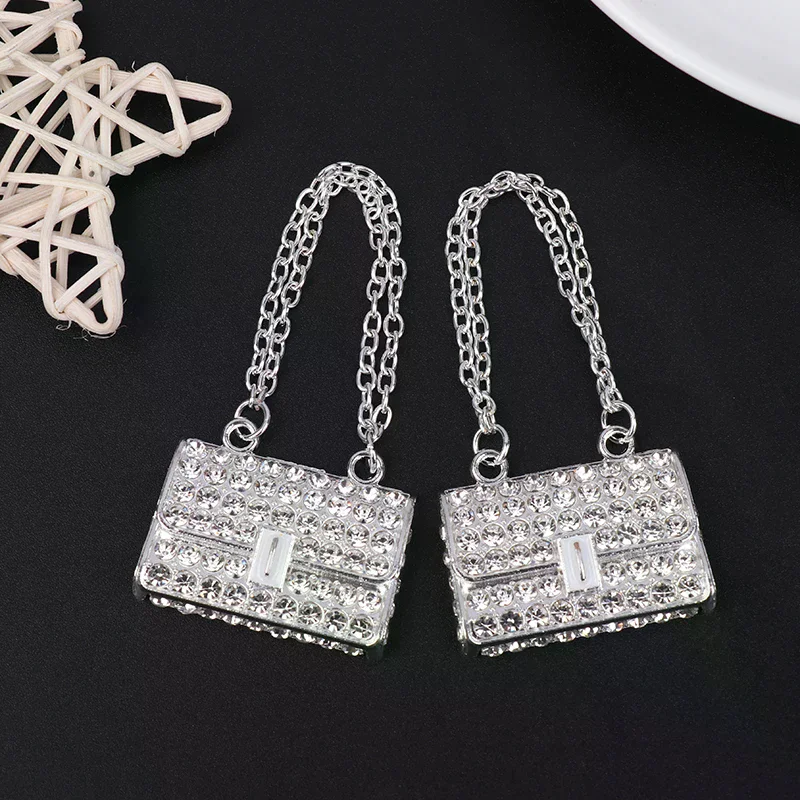 Clothes Doll Miniature Handbag with Metal Chain; Toy Handbag for Dollhouse, Miniature Shopping