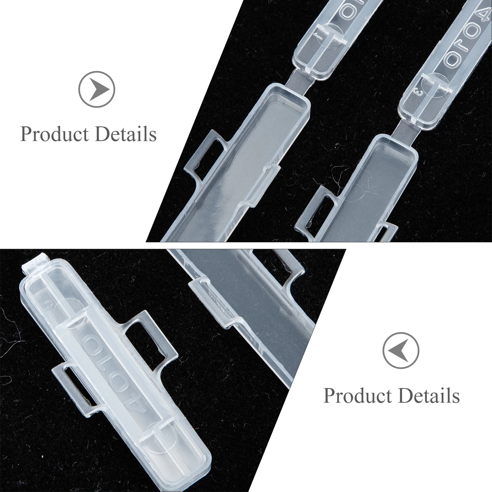 

100Pcs Waterproof Cable Labels Holder Case Transparent Wire Identification Tags Name Organizer for Fiber Optic Network Cords