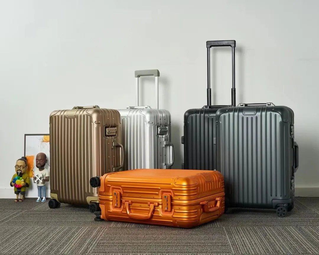 Чехол на колесиках из алюминиево-магниевого сплава, роскошный чемодан большой вместимости, стильный деловой повседневный дорожный чемодан R Style Trend