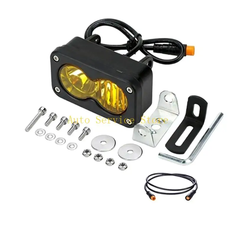 462A Waterproof 6000-6500K 20W Motorcycle Headlamp With Wide Beam Pattern Suitable for Adventure And Commuters Bikes Cycling