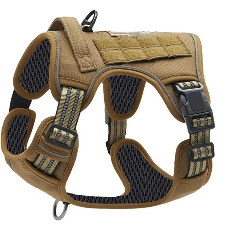 Tactical Dog Harness for Large Dogs No Pull Adjustable Pet Harness Reflective Working Training Easy Control