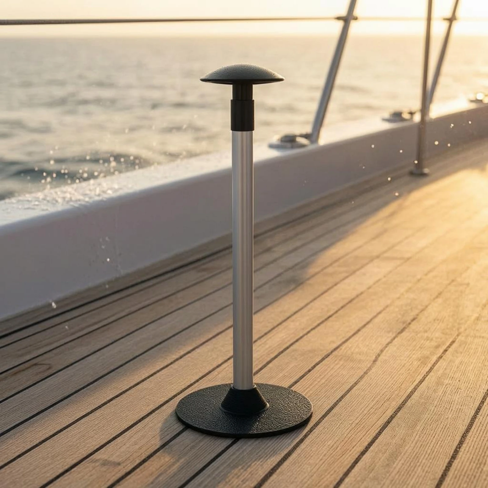 Sunshade Support Pole Aluminum Boat Canopy Pole Marine Accessory Cylindrical Silver for Awning