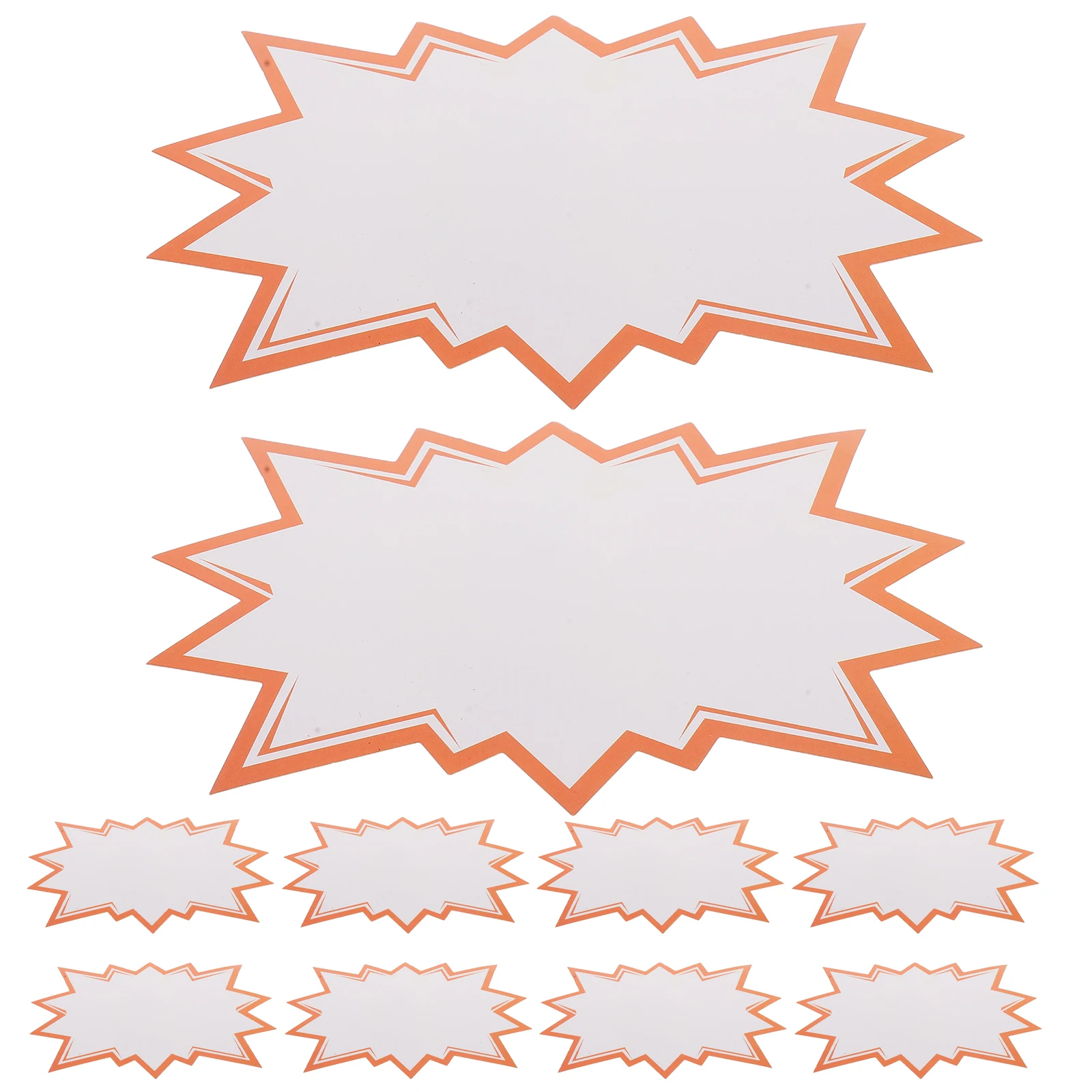 

100 шт. пустые этикетки в форме звезды для вечеринок, сувениров, розничный дисплей, гаражная распродажа, вывески, бумажные ценники, ремесленные украшения