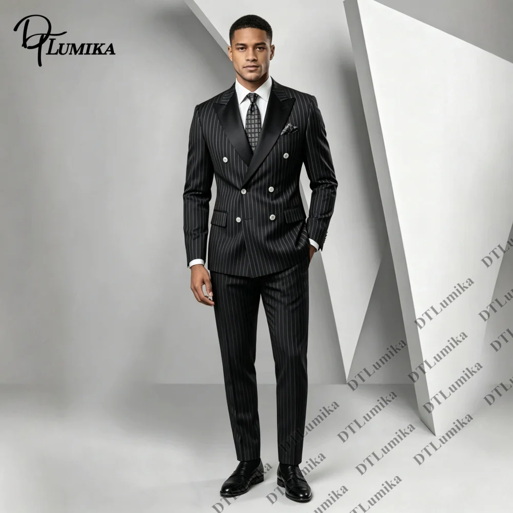 Maßgeschneiderter zweireihiger – Men Formal Wear Office Bewertung und Preis