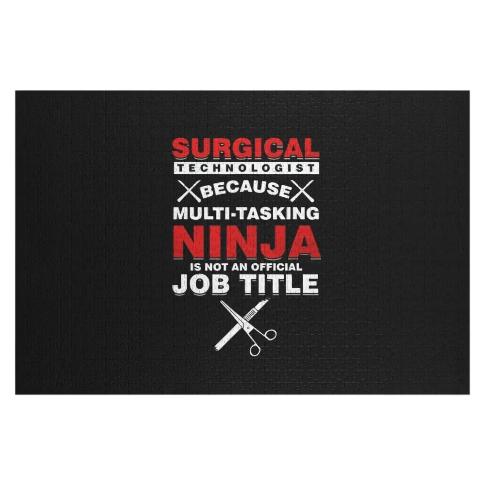 Surgical Technologist Tshirt - Surgical Technologist Poster Jigsaw Puzzle Custom Wooden Gift Jigsaw Pieces Adults Puzzle