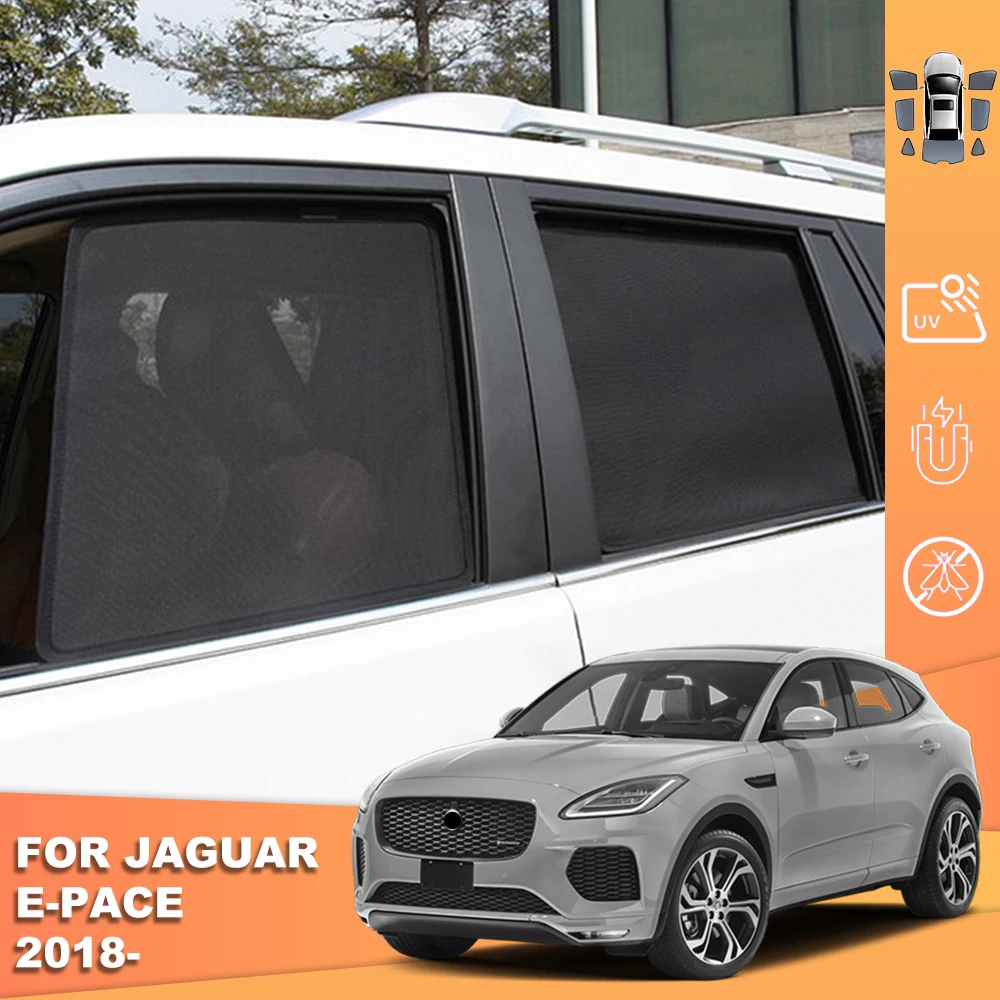 

For Jaguar E-Pace EPace X540 2018-2024 Magnetic Car SunShade Front Windshield Curtain Rear Side Baby Window Sun shade Visor