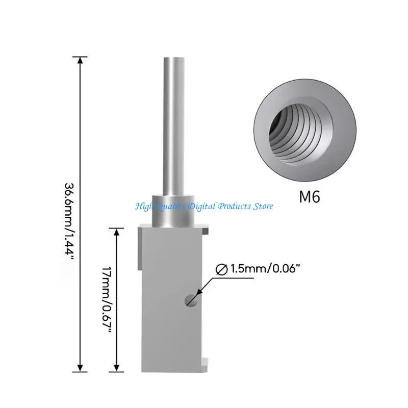U2JE Professional Heatblock Copper-Coated Nozzle Heating Part for Bambu Lab Printer