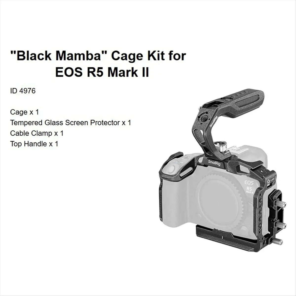 

Black Cage Kit Expansion Frame Cage for R5 Mark II in ,for Accessories