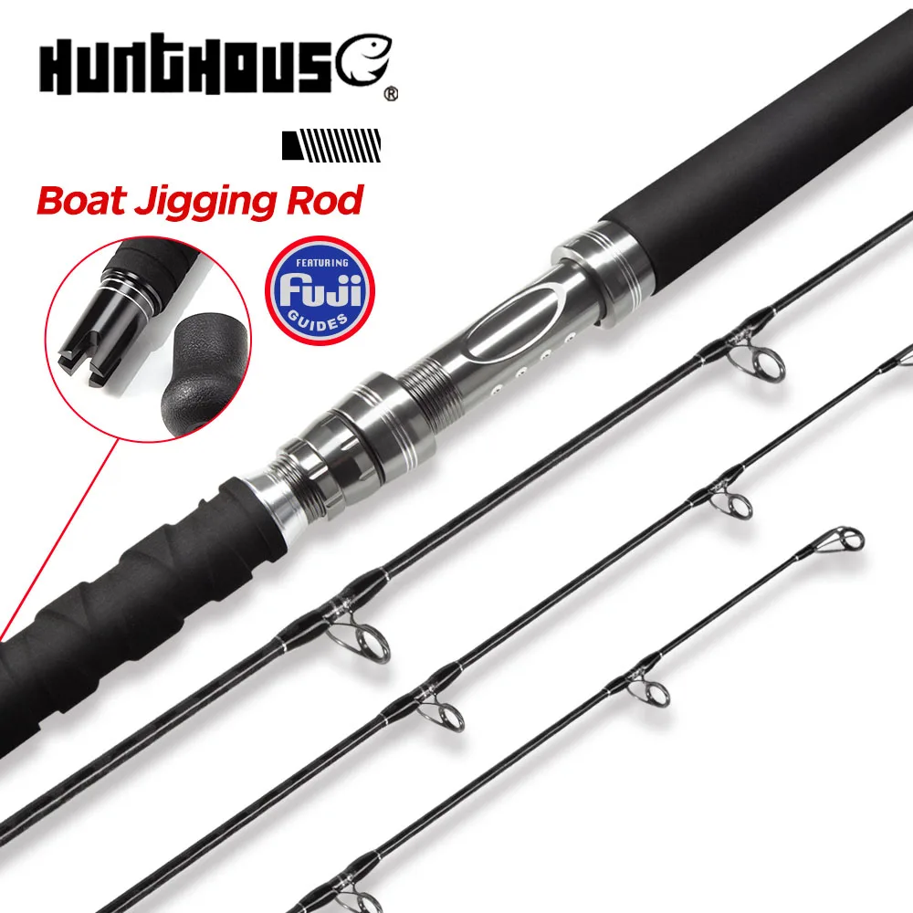 Hunthouse Popping Fishing Rod 2.35m 2.55m Spinning Fuji Guide Toray Carbon Fiber for Tuna Game GT Boat Lure WT 100g/200g FIsh