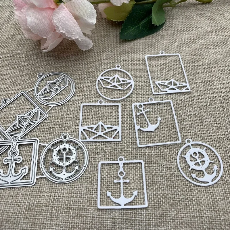 

Морской якорный шляпа, металлические штампы, трафареты для DIY, скрапбукинга, декоративное тиснение, ручная работа, шаблон для высечки, форма