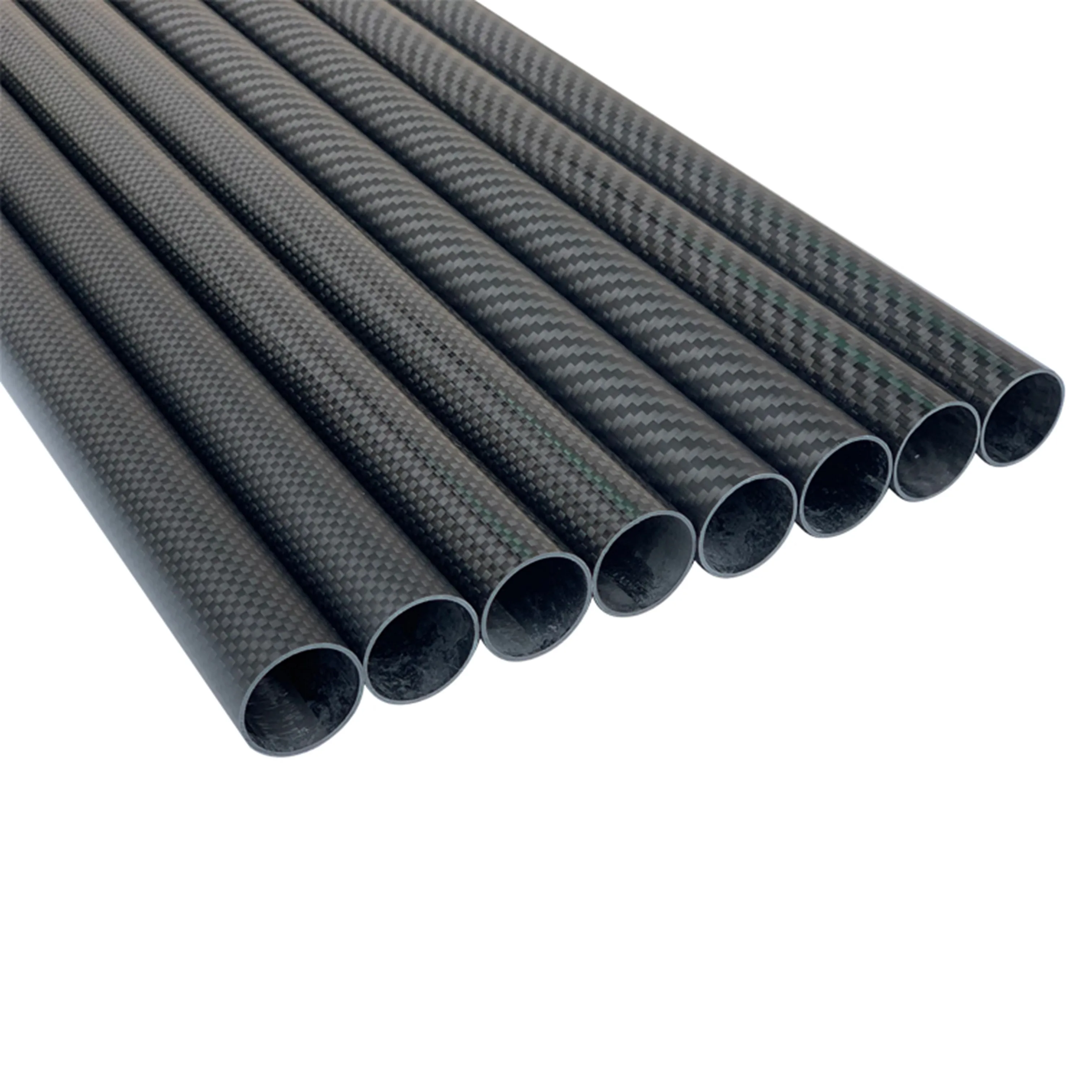 1Pcs 600mm Carbon Fiber Tube 3K Hardness Composite Material OD 8mm 10mm 12mm 16mm 18mm 20mm 22mm 25mm 30mm Matte Twill Weave