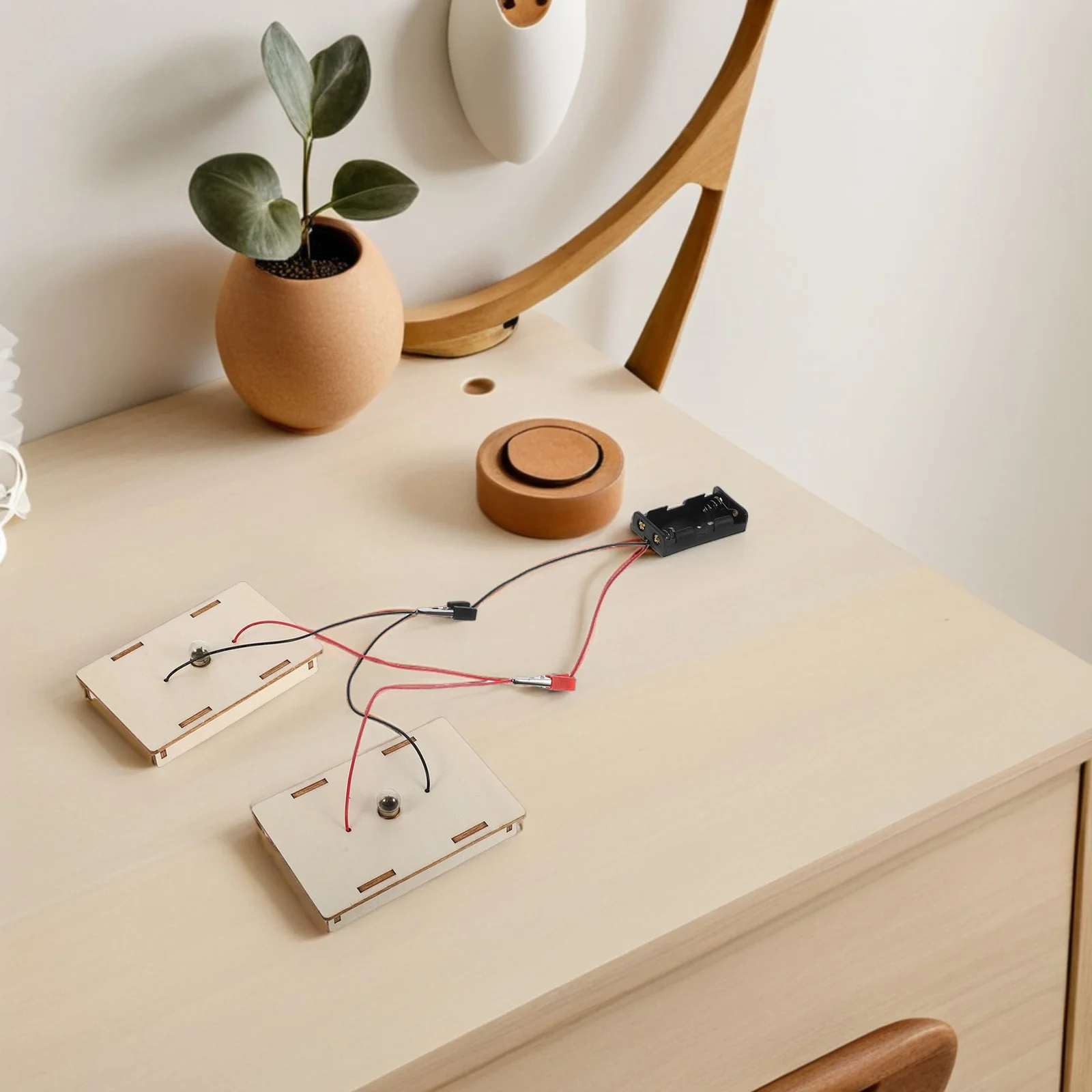 

1Set Series Parallel Circuit Educational Science Kit Kids Electrical Circuit Learning Tool for Stem Physics Experiments Kids