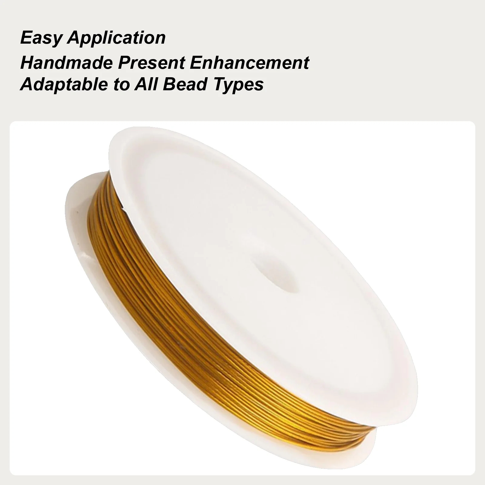 

Bead Wire Stainless Steel Thin Beading Wire Gold Silver Stringing Thread Craft Supplies for Handicraft Enthusiasts Ornaments