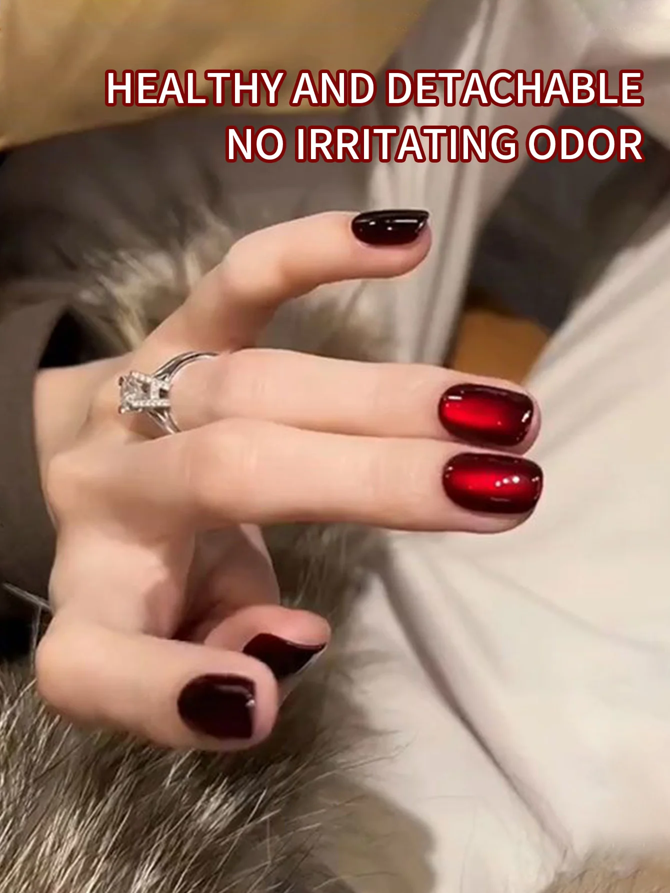 8g METALLIC CAT EYE GEL เล็บสีแดง Chrome Effect Soak Off UV GEL เคลือบเงากึ่งถาวรเล็บเล็บ BASE TOP Coat