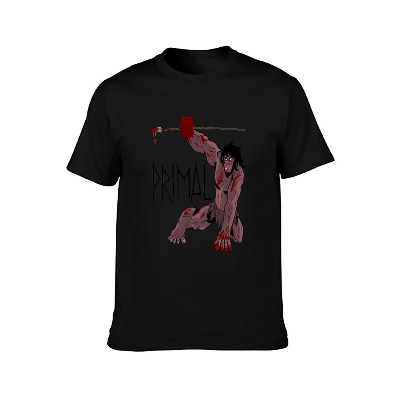 Genndy Tartakovsky Primal TV Show T-Shirt Construction Work Tee Shirt T-Shirt