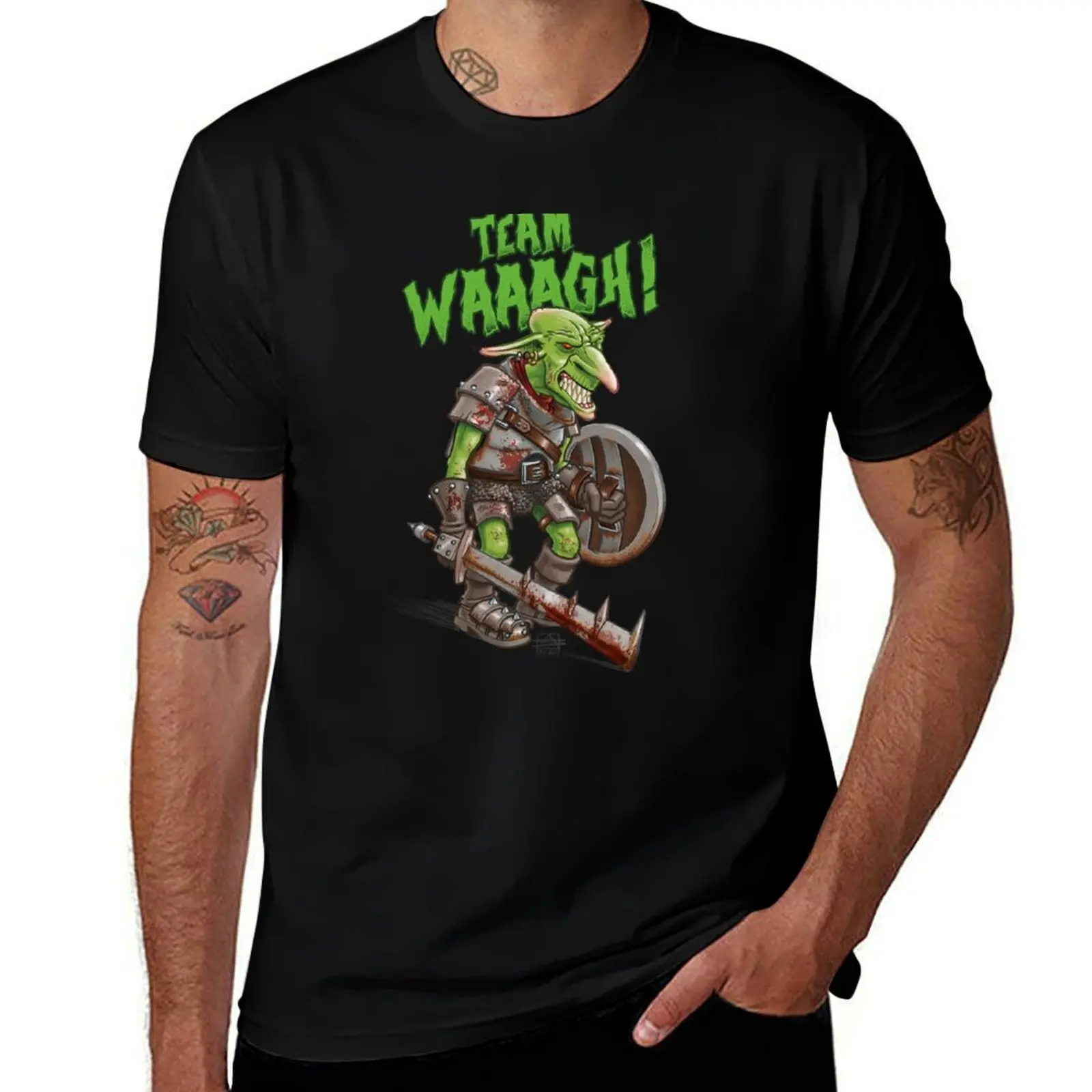 Team WAAAGH! T-Shirt Fashion Simple Casual Tee Shirt T-Shirt