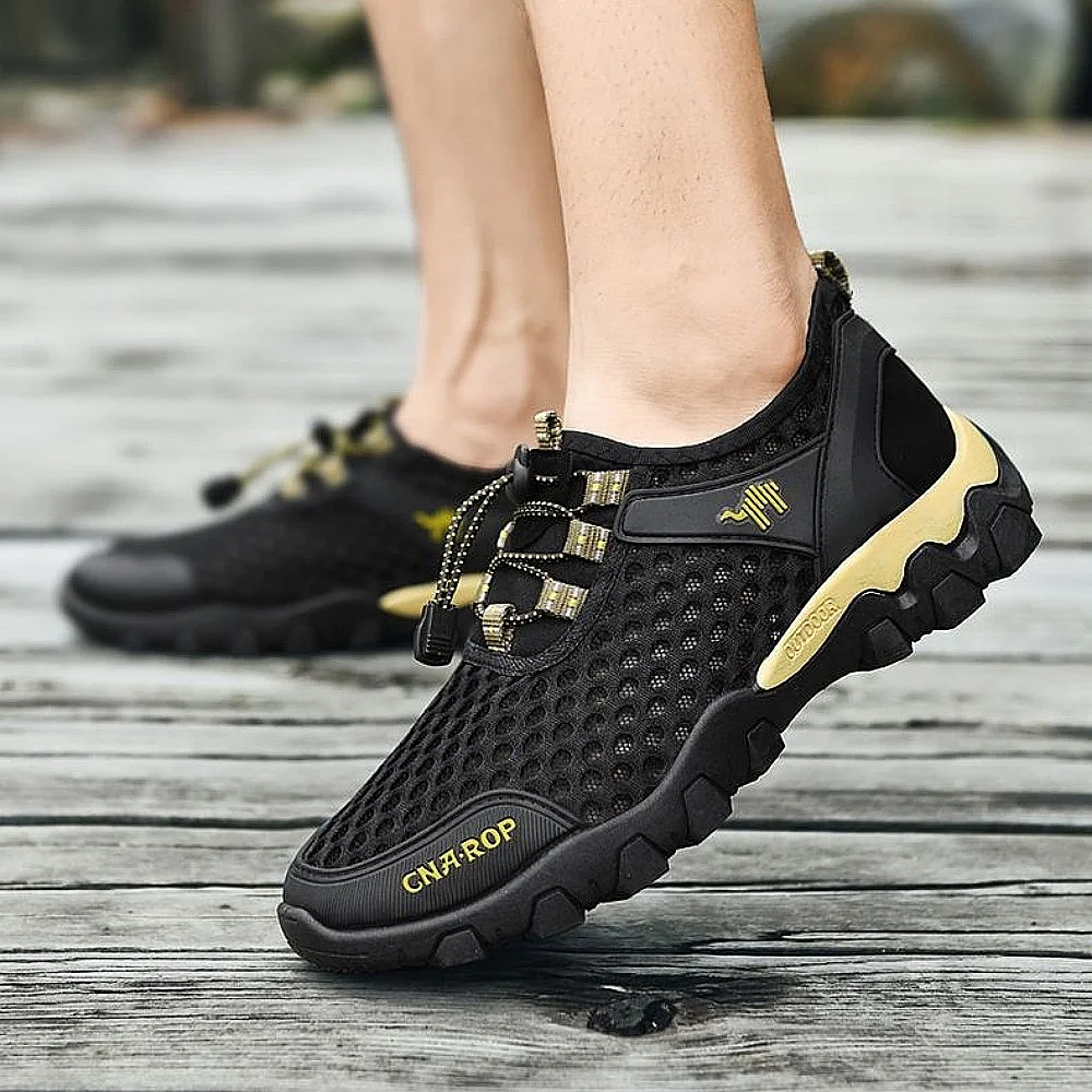 

Мужские летние сетчатые кроссовки — дышащие повседневные кроссовки для бега на открытом воздухе, тенниса и роскошные повседневные туфли на резиновой подошве