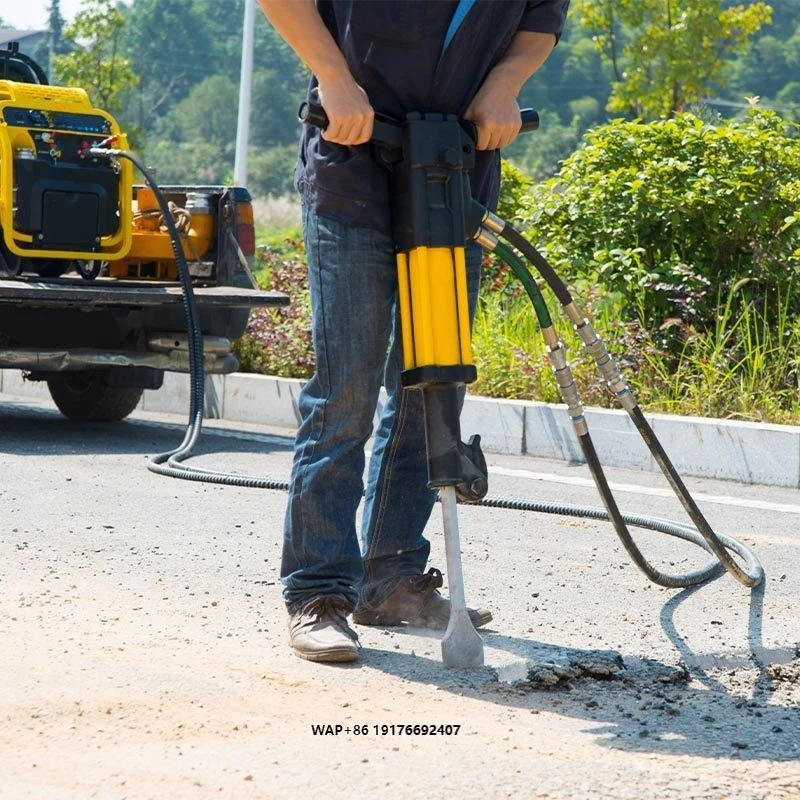 Handheld Compact Portable Hydraulic Breaker - Hydraulic Demolition Tool for Concrete Pavements & Coal Mines, Rock Impact Tool