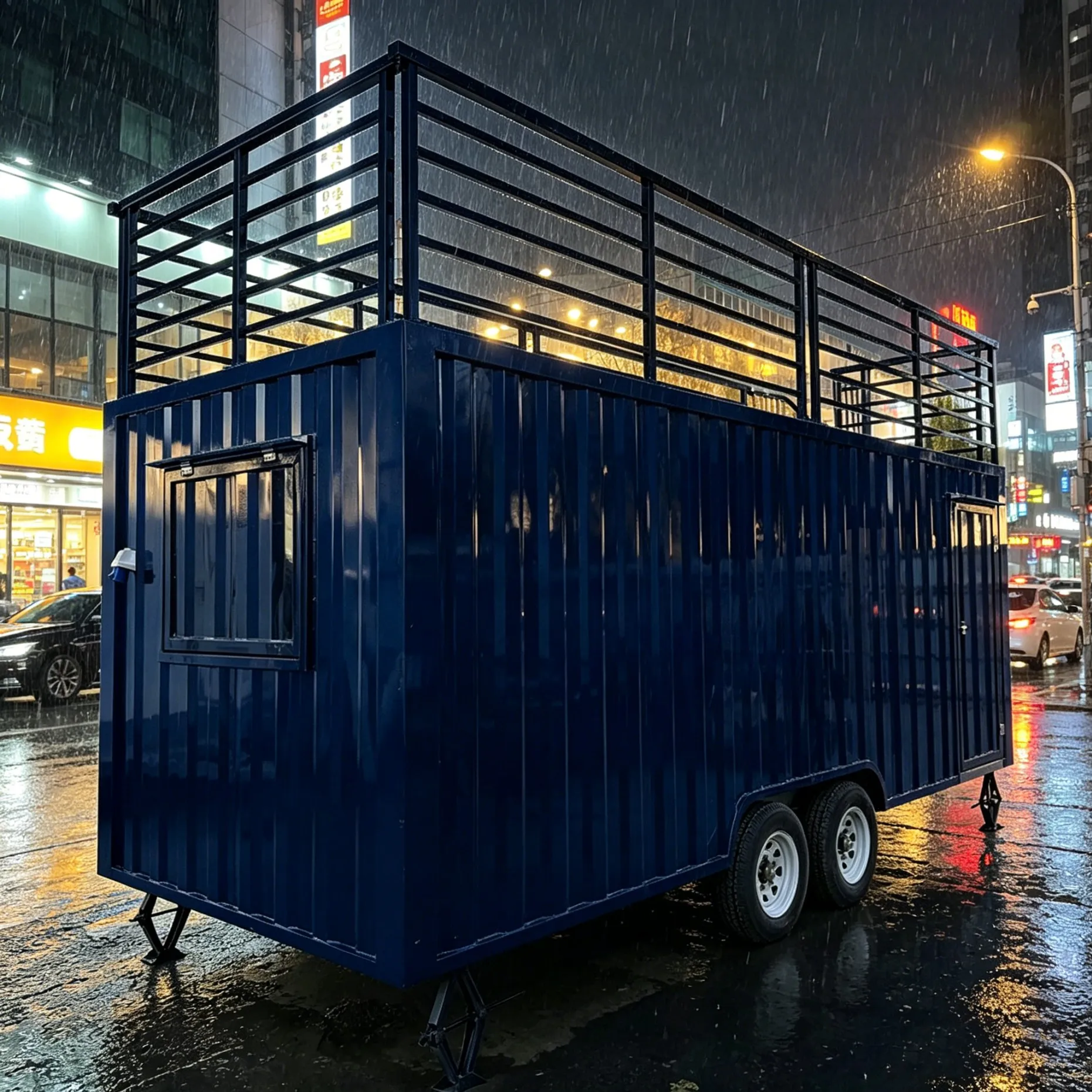 

Съемный мобильный кафе-бар на заказ из контейнеров 10 и 20 футов, кофейня в транспортном контейнере