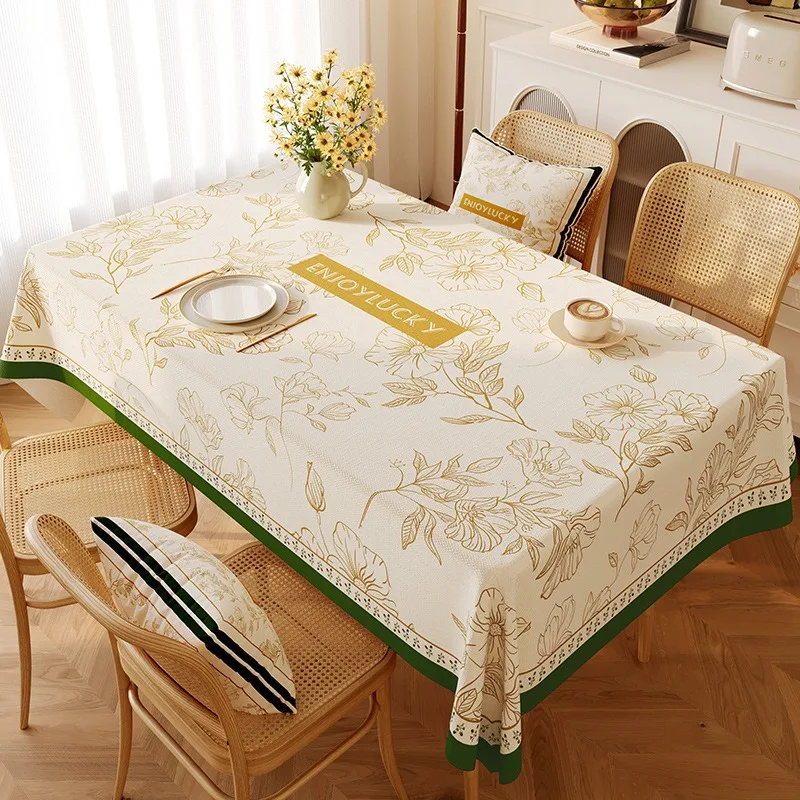 No-wash, Oil-proof, Water-proof and Heat-resistant Tablecloth, Table Mat, Tablecloth and Coffee Table Cover