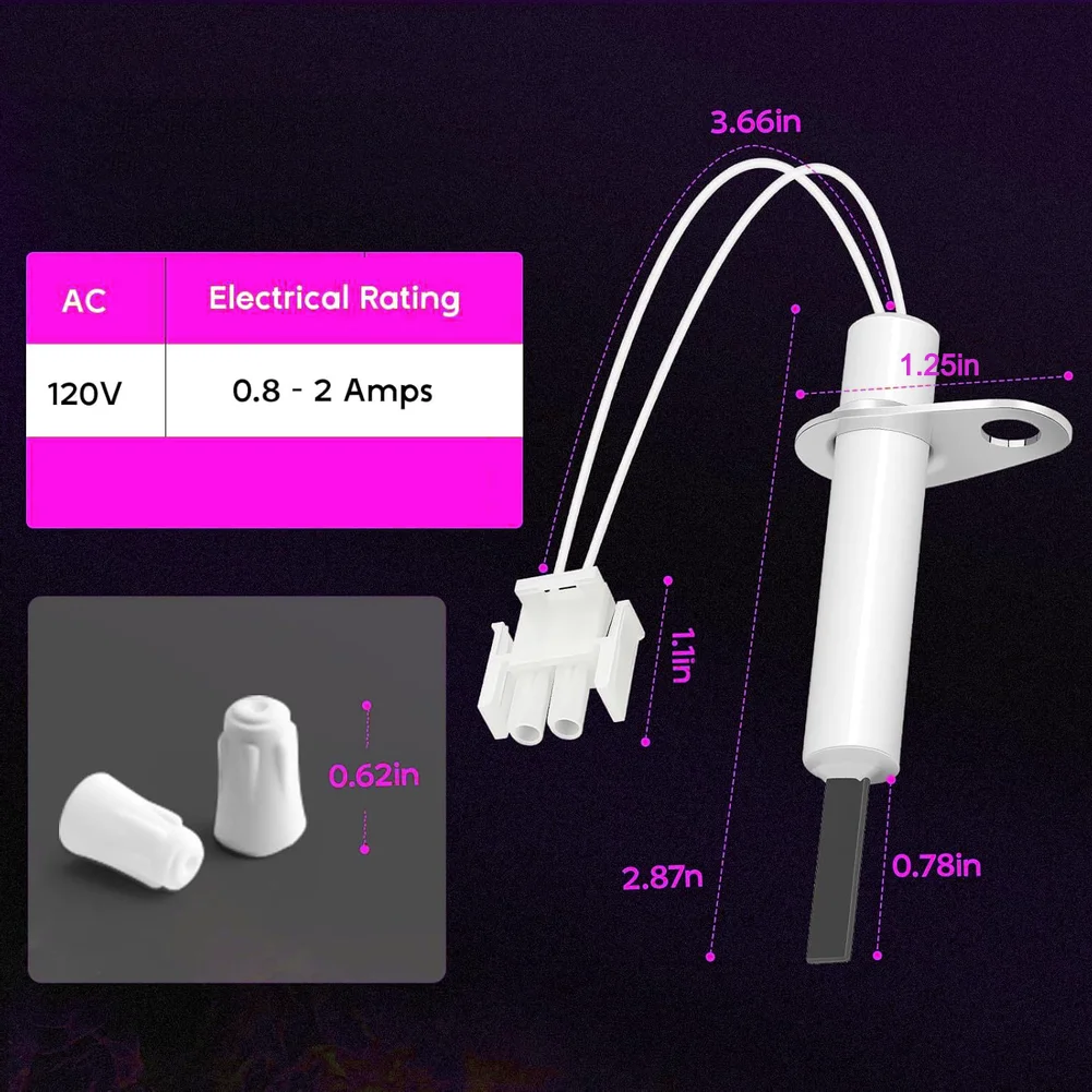 

Зажигатель для домашней печи (как на фото), силикон-нитридный, круглый, энергоэффективный