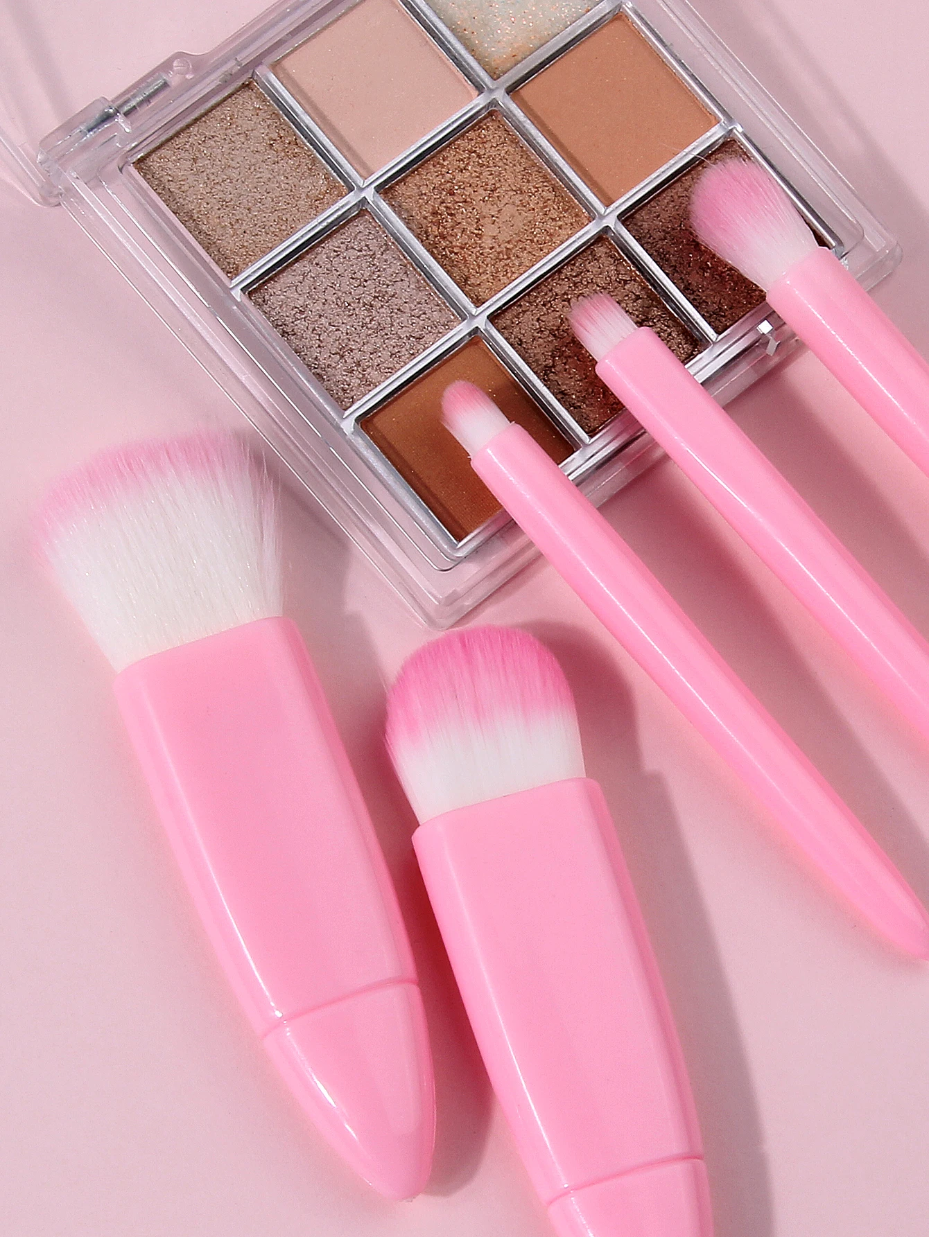 세련된 핑크 메이크업 브러쉬 세트(거울 포함), 부드러 - Beauty Makeup Tools Set 리뷰 및 가격