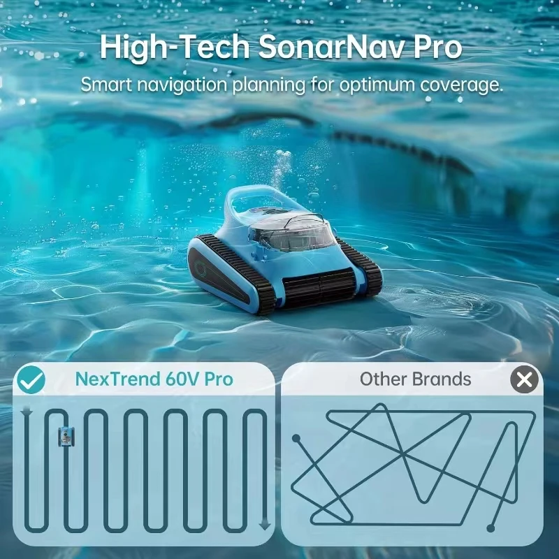 Automatic Wireless Climb Wall Quickly Charge Pool Smart Robotic Cleaner