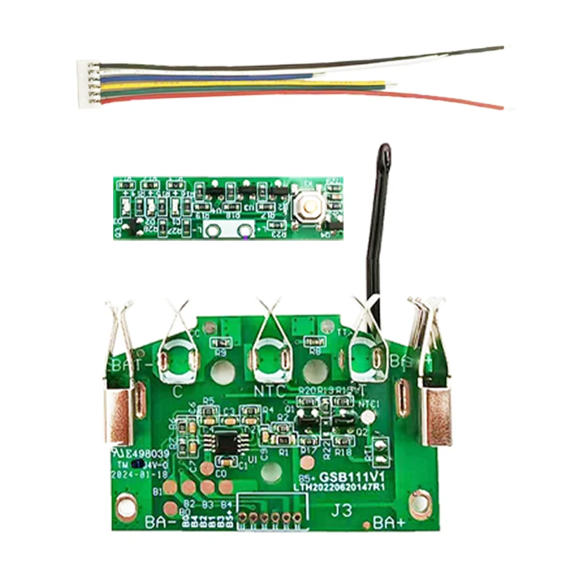 BAT618 18V Li-ion Battery Casing Sleeve Protection Plate LED Light Label Capacity Tag Spring Battery Casing for Bosch 18V Tools