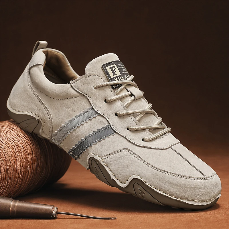 

Men Spring Autumn New Forrest Gump Shoes Lightweight Breathable Soft Anti Slip Sports Leisure Driving Running Shoes