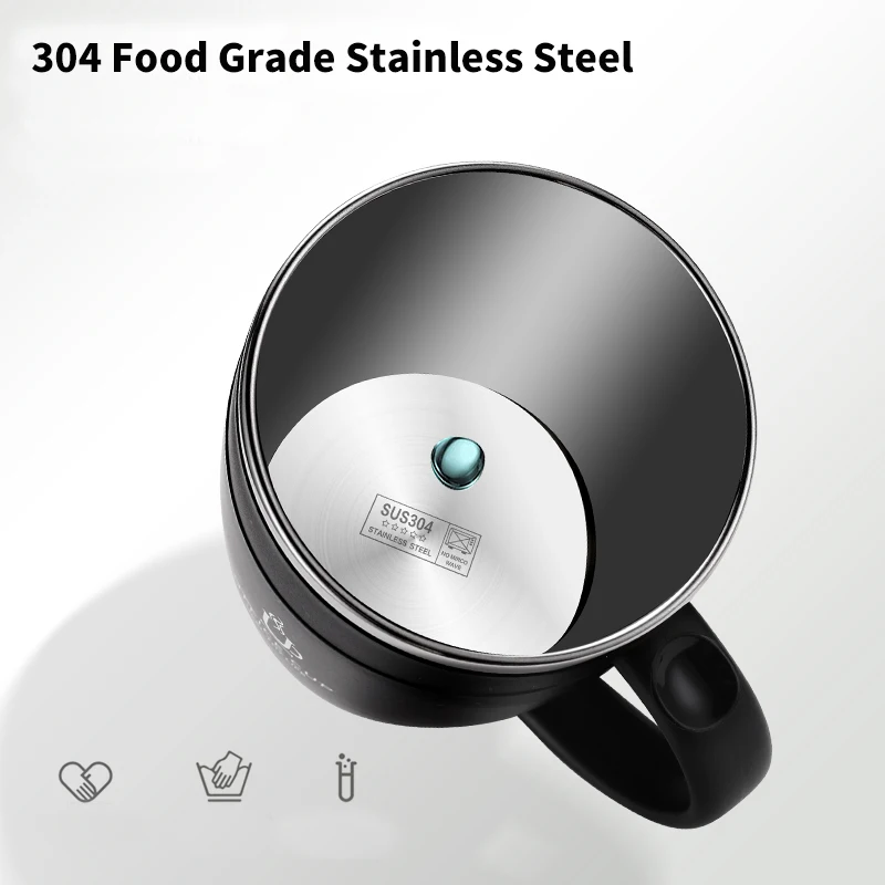 304 Stainless Steel Coffee Cup Mug With Lid Insulated Coffee Mug Double Wall Coffee Tumbler With Handle Heat-resistant Drinkware