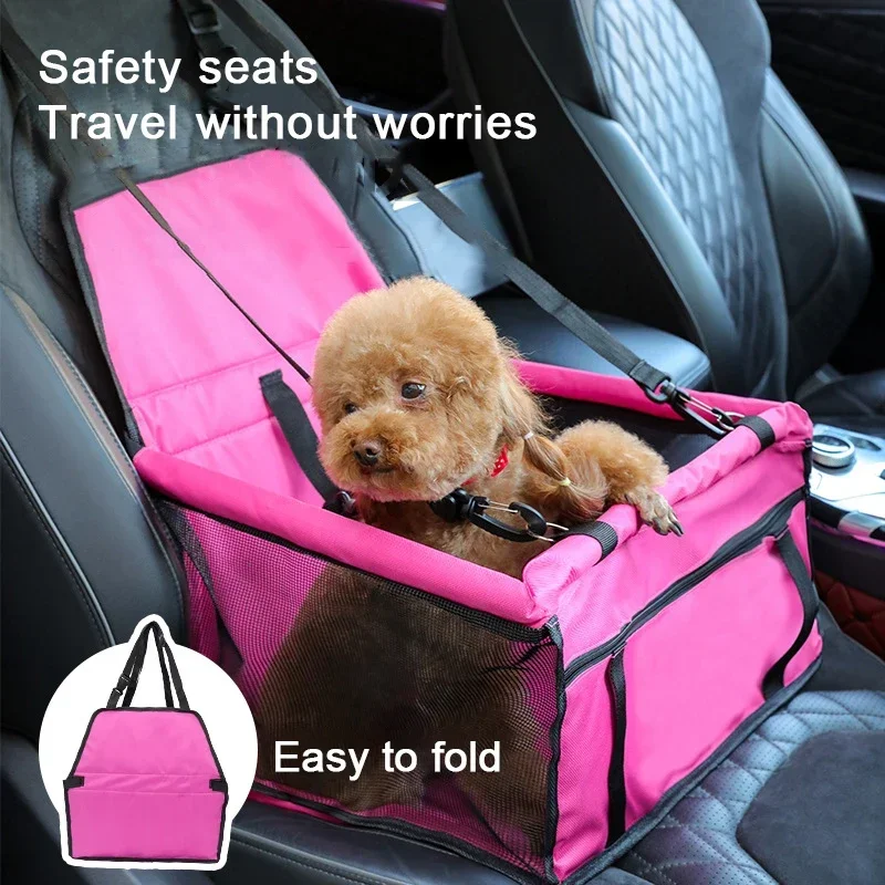 

Cat Dog Car Seat Safety Cushion Prevent Motion Sickness and Comfortable Travelling Carrier Pet Carrier