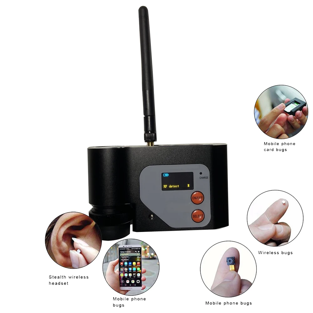 1Pcs Wireless Signal Detector Anti Mini Camera And Steal Shooting GSM GPS Scanner RF Infrared Detector WiFi Camera Finder
