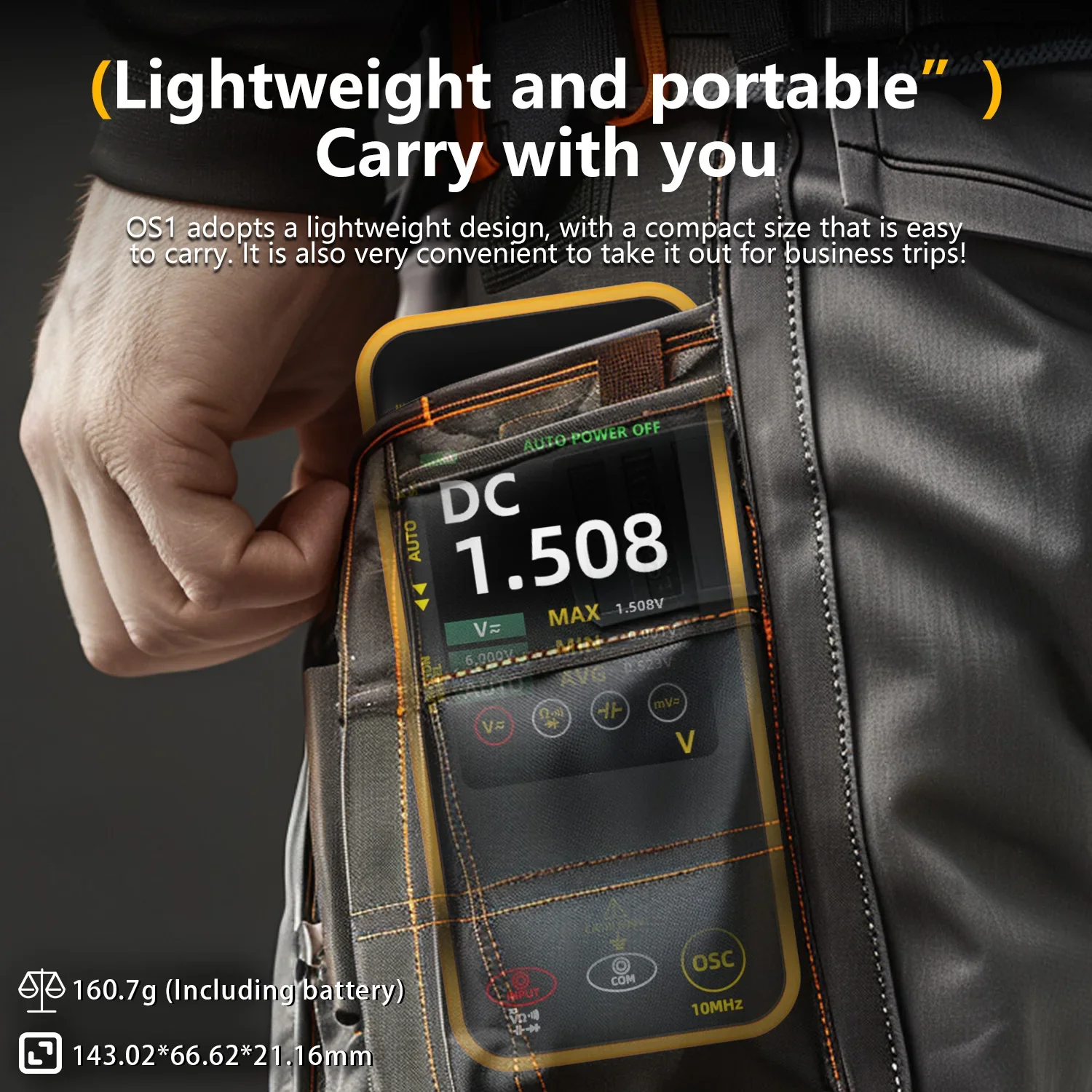 

BSIDE Graphic Digital Multimeter Oscilloscope High-precision Multitester Resistance Voltage Capacitance Hz Continuity Tester