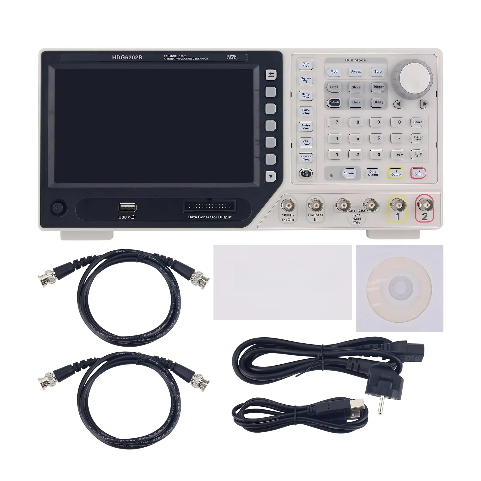 

HDG6202B Multifunctional High Performance Signal Generator Arbitrary Waveform Generator with 16 Digital Channel Output