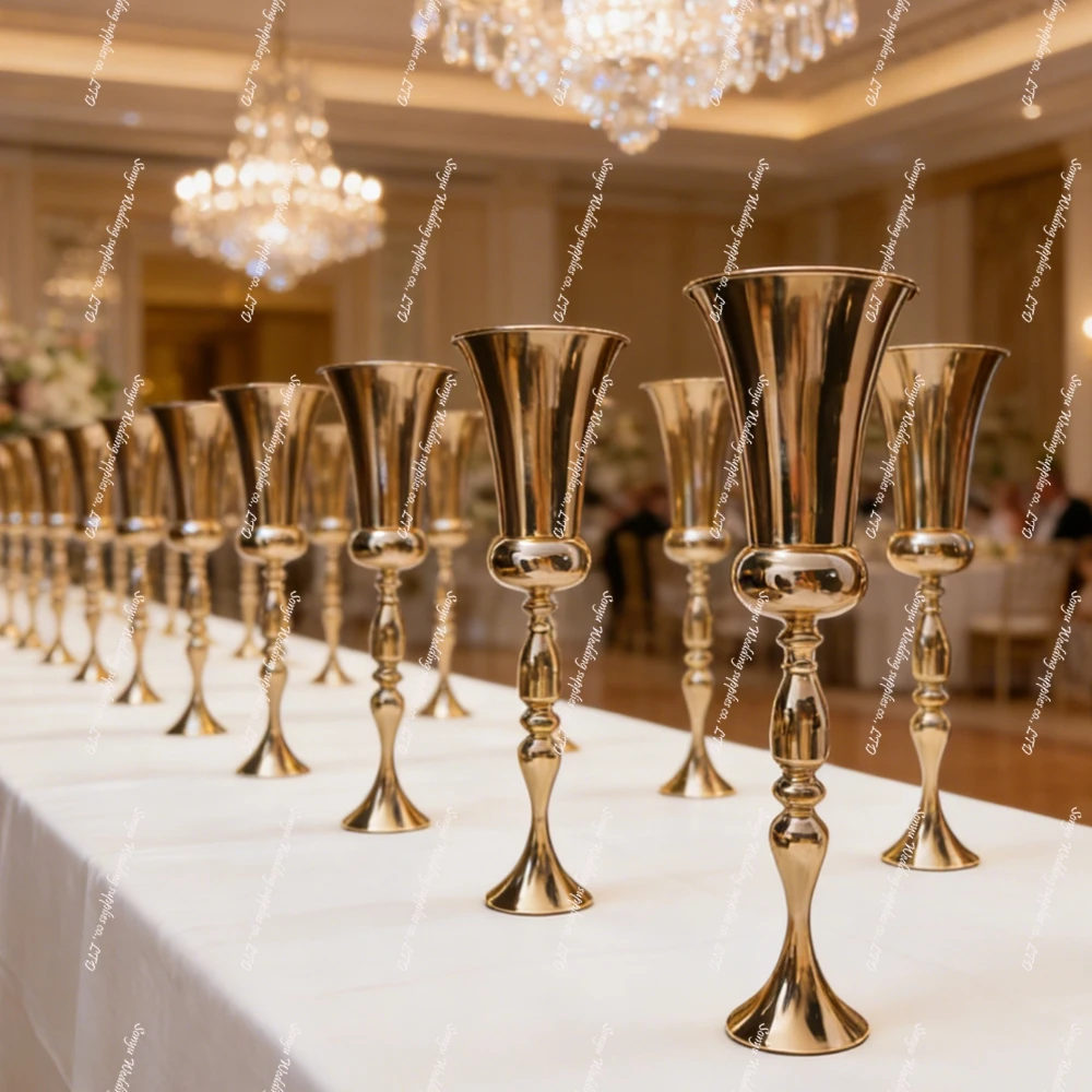 

15 шт. 65-115 см Современные подставки для цветов из нержавеющей стали, декор для проходов, металлические подставки для цветочных горшков, напольные вазы для мероприятий