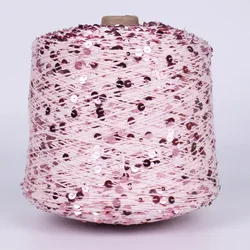 500g Pure Cotton Sequin Yarn,72 Colors DIY Hand Woven Sweater Jacket, Hat Crochet Thread, Accessory Knitting Yarn, Holiday Gift