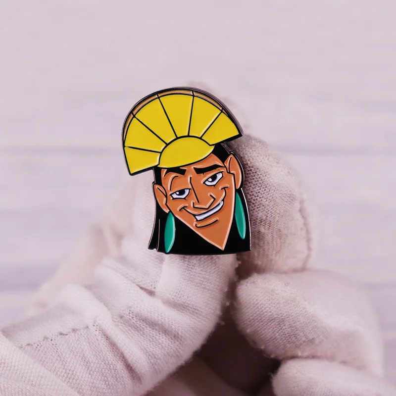The Emperor New Grooove Kuuzco Enamel Pin cartoon king Brooch Badge Best Friend Gift view 4
